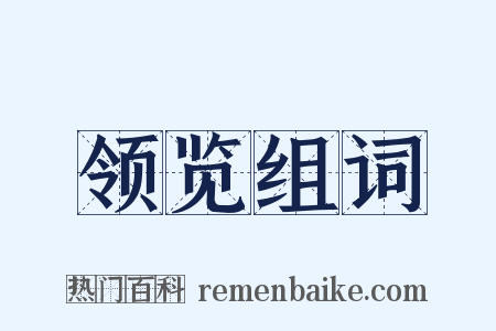 领览组词是什么意思的图片